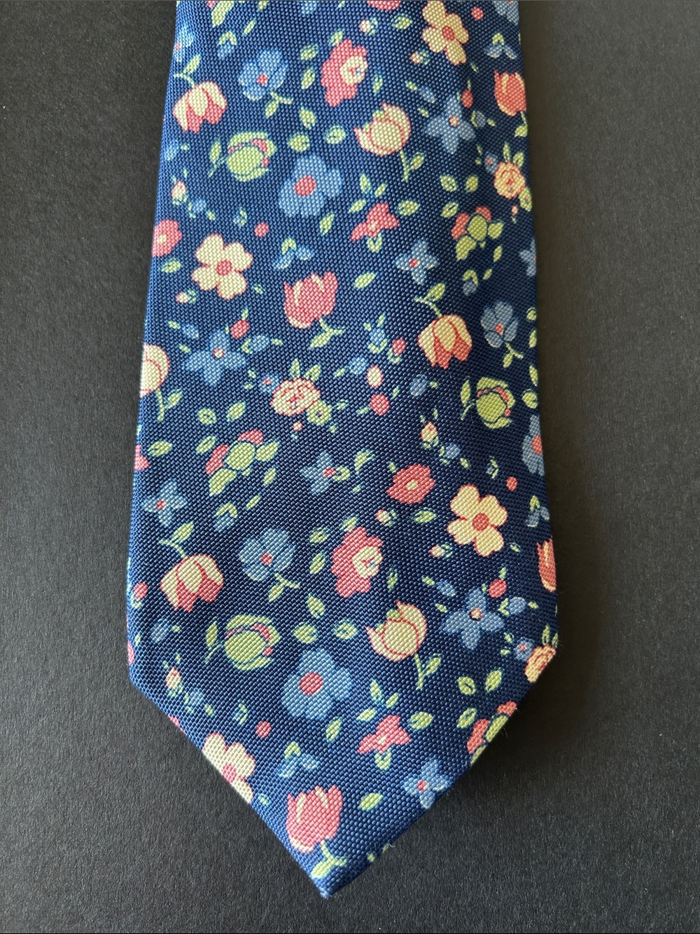 Brooks Brothers Navy Floral Print Men's Tie